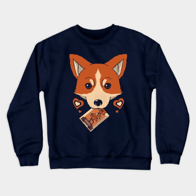 Dog Tarot Fool by Tobe Fonseca Crewneck Sweatshirt by Tobe_Fonseca